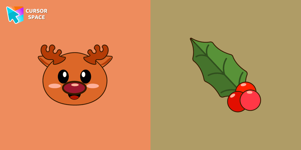 Christmas Reindeer cursor cursor pack