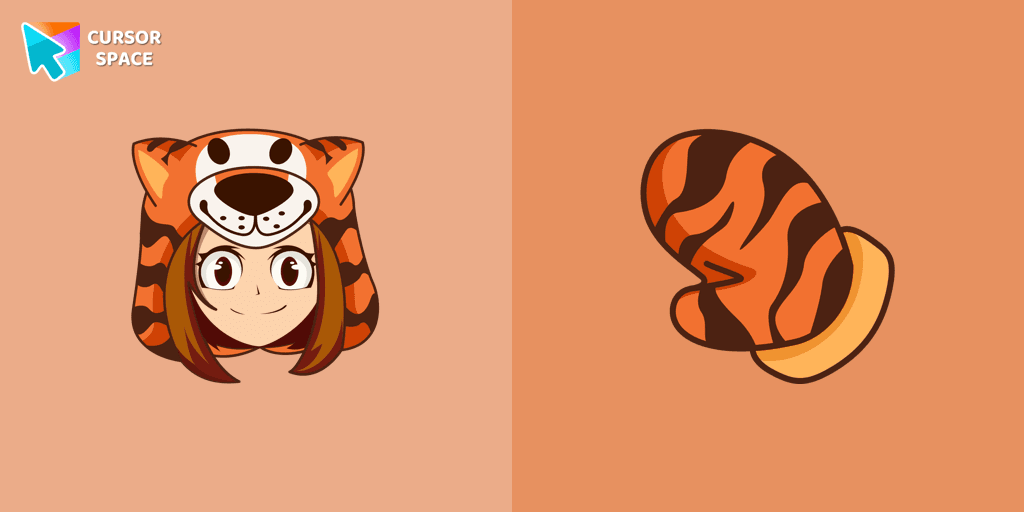 Ochako Uraraka Holidays cursor cursor pack