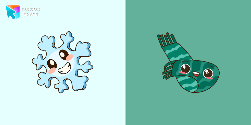 Snowflake and Scarf cursor cursor pack