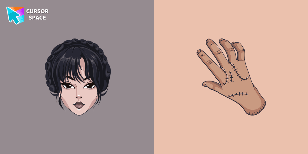 Wednesday Addams cursor cursor pack