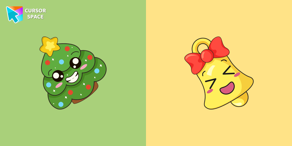 Christmas Tree and Bell cursor cursor pack