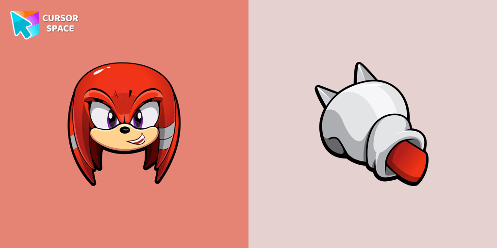 Knuckles the Echidna cursor cursor pack