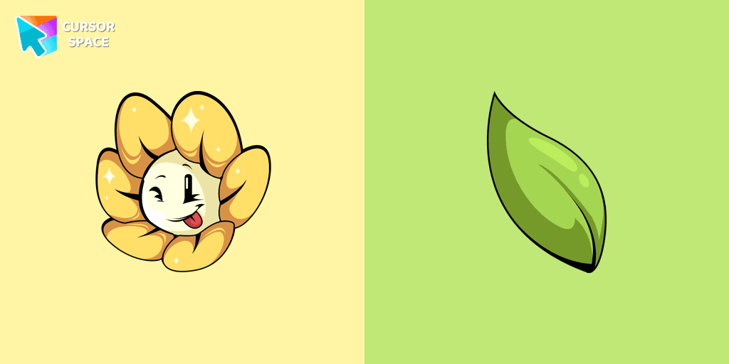Undertale Flowey cursor cursor pack
