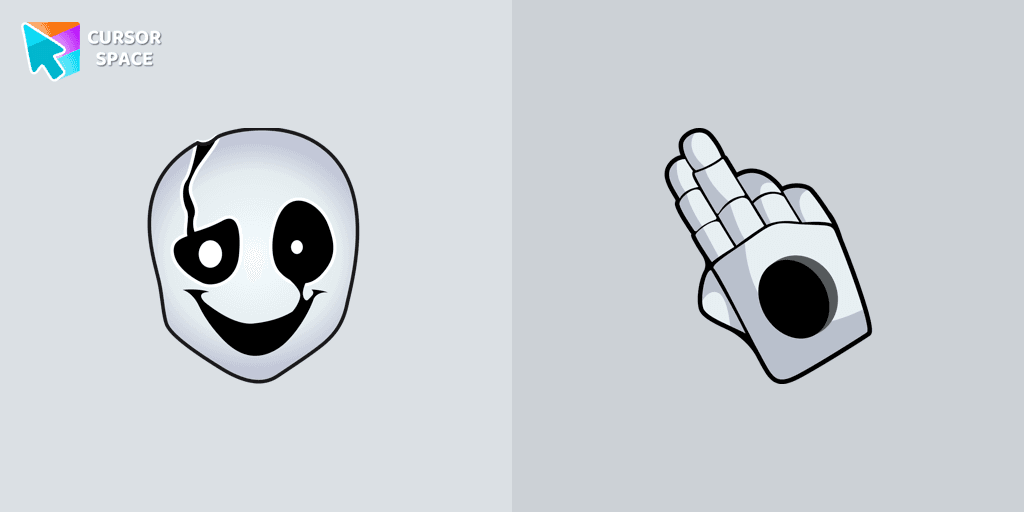 Undertale W. D. Gaster cursor cursor pack