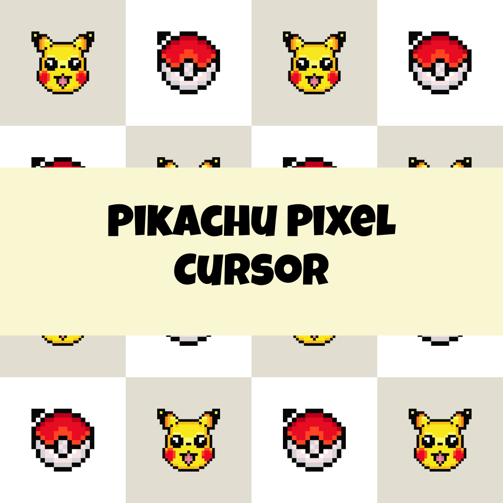 Pikachu Pixel Cursor